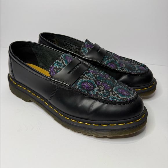 Dr. Martens Floral Brocade Penny Loafers Men’s Size 11 Women’s Size 12 - Picture 8 of 10